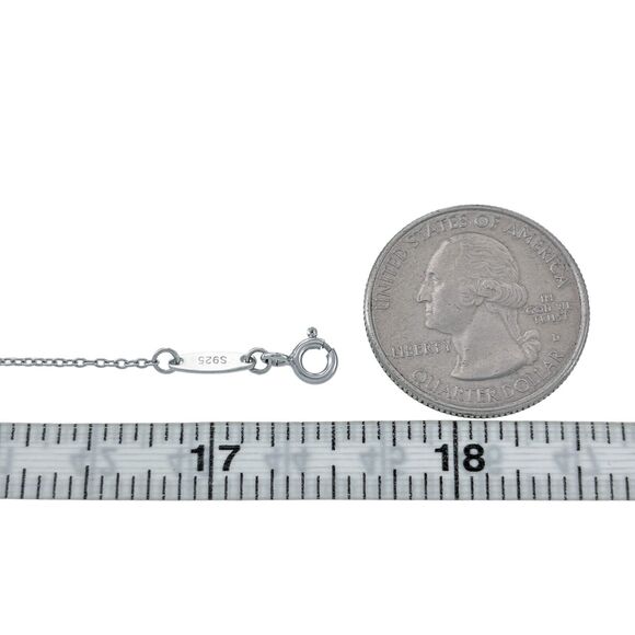 Vintage Sterling Silver 925 1.2mm Cable Link Chain Necklace 3 Lengths to 17.5" - Picture 2 of 3